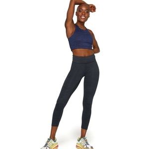 Outdoor Voices TechSweat 7/8 Flex Leggings Dark Gray Patterned Size Small